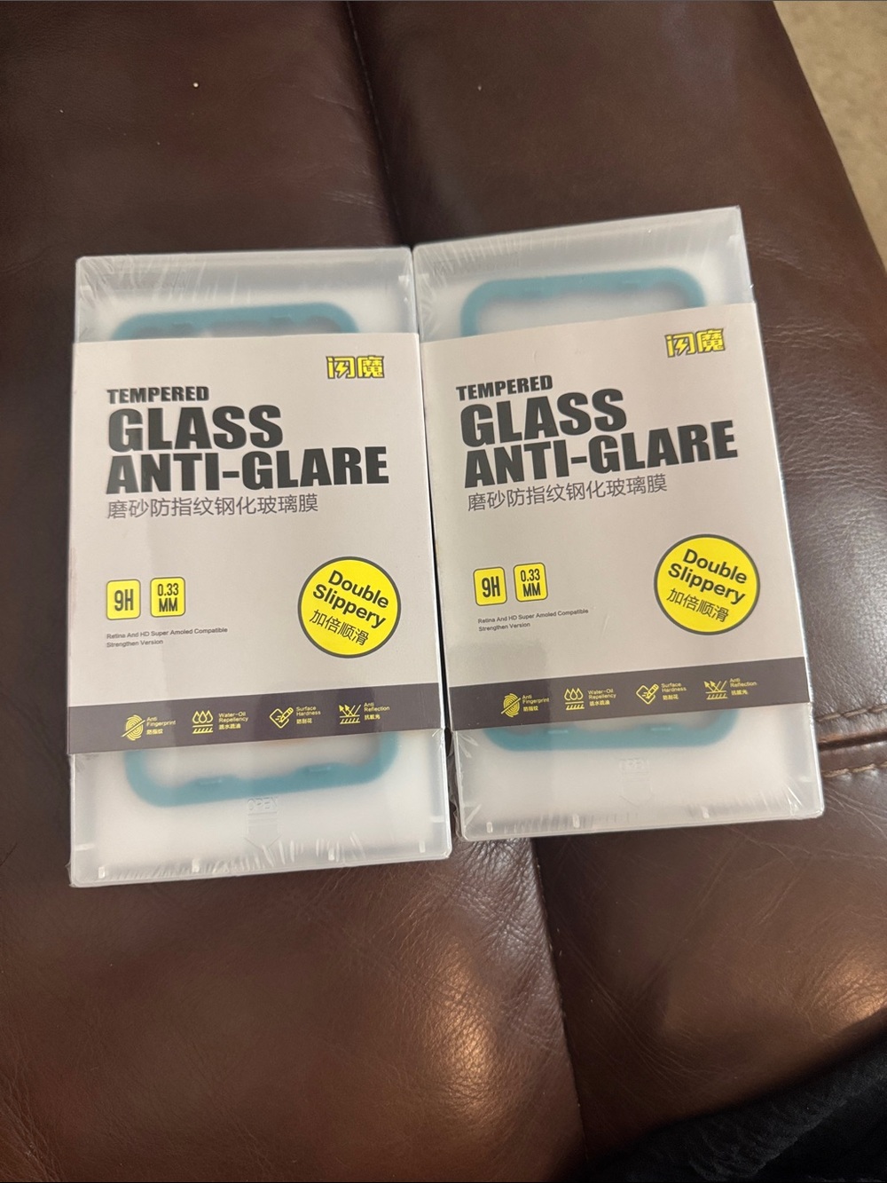 Two packs iPhone X/XS glass anti-glare (2 pcs each)